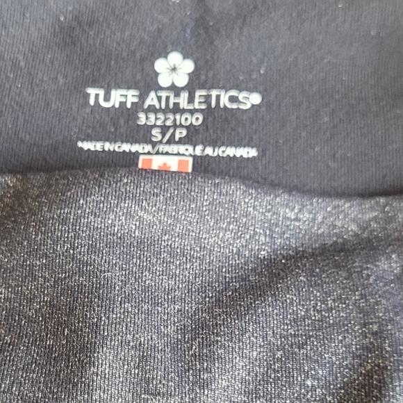 Tuff Athletics High Rise Leggings Size S Black Grey Sculpt Gym Yoga Workout - Picture 6 of 8